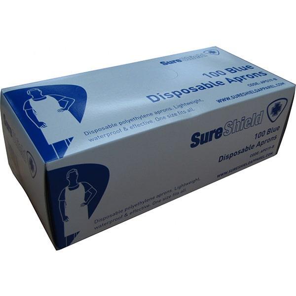 PE Disposable Aprons - Blue - Image 2