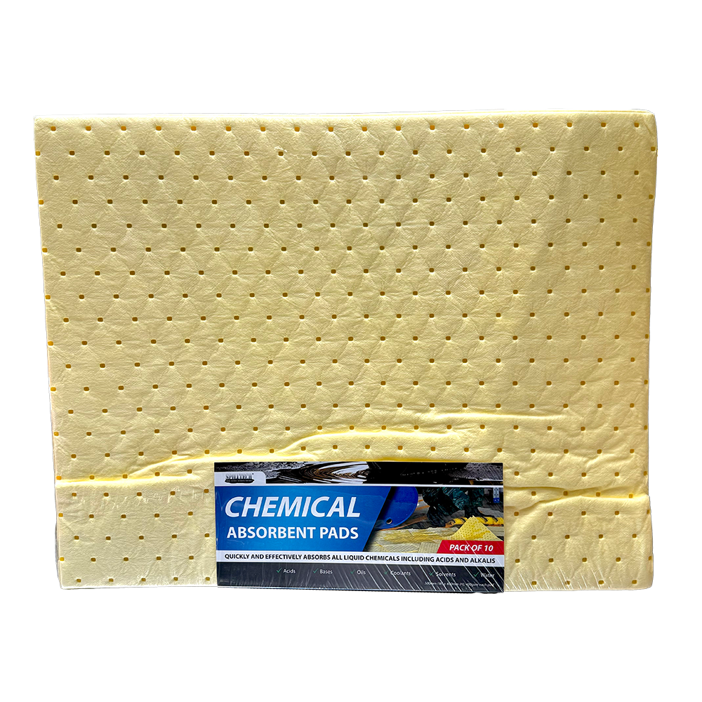 SpillTech Chemical Absorbent Pads - 400GSM - 10 Pack - Image 2