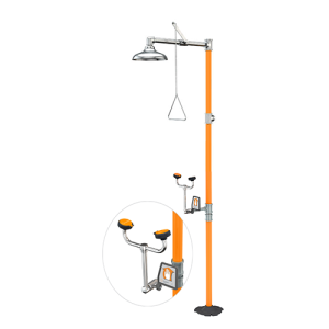 Safety Station with Eye/Face Wash (No Bowl) – Stainless Steel