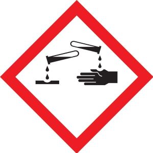 DG Diamond – Class 8.3 Corrosive (Eye) Pictogam