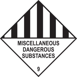 DG Diamond – Class 9 Miscellaneous Dangerous Goods