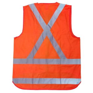 High Visibility TTMC Vests – Orange – X Back
