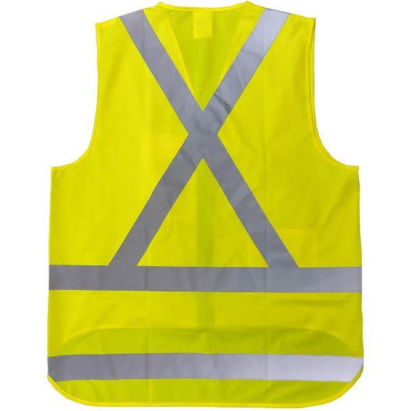 High Visibility TTMC Vests - Yellow - X Back - Image 2