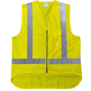 High Visibility TTMC Vests – Yellow – X Back