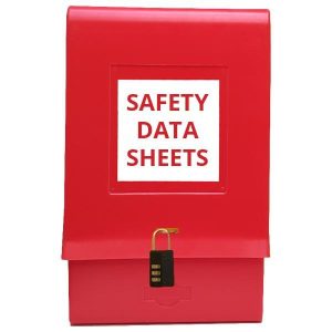 SDS Outdoor Document Locked Box – Red