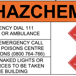 Hazchem Sign Retail (600mm x 400mm)